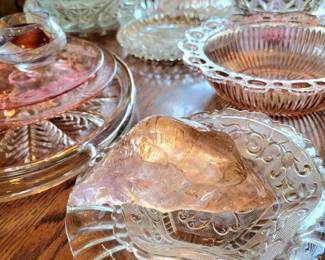 Vintage Fine China, Crystal, Depression & Pressed Glass