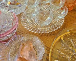 Vintage Fine China, Crystal, Depression & Pressed Glass