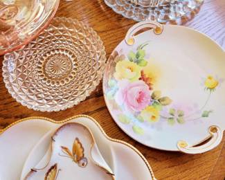 Vintage Fine China, Crystal, Depression & Pressed Glass