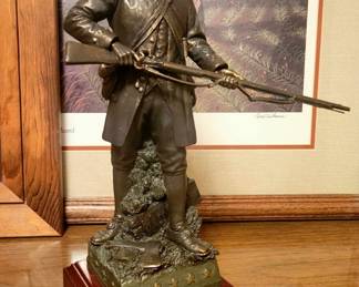 Vintage Bronze Statue - "The Patriot"