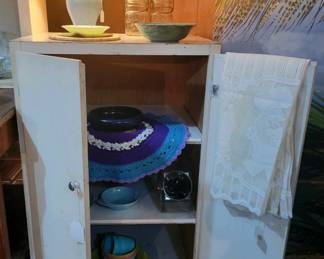 Vintage Painted Kitchen Cupboard