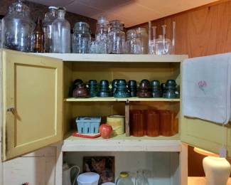 Antique Canning Jars & Vintage Glass Insulators