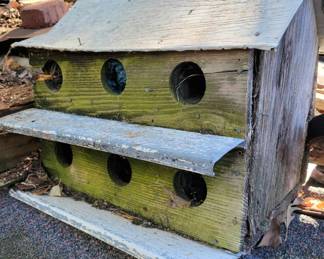 Old Vintage Bird House - lots of patina!