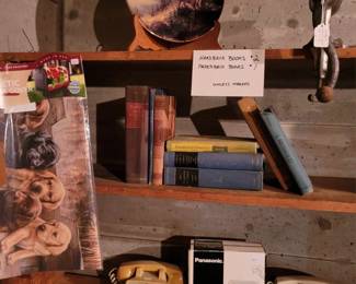 Vintage Telephone, Collector Plates & Basement Finds