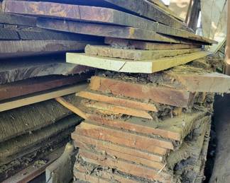Lumber, Air Dried, Multi-species - Oak, Walnut, Cedar, etc.
