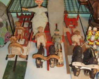 Folk Art Hand Carved Toys