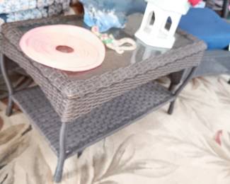 Nice coffee table that matches the set with couch and two chairs 