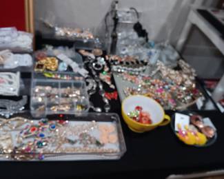 Beads that she used to make her beautiful wall art.