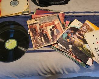 assorted vinyl records