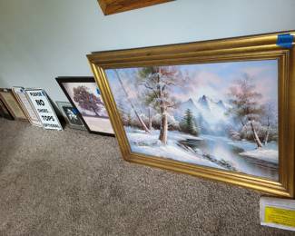 assorted framed art