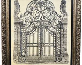 Ornamental Gate Framed Print