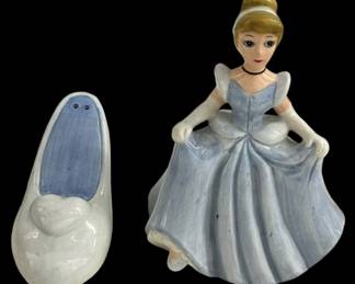 Vintage Cinderella Salt Shakers