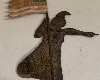 Large collection of metal yard art