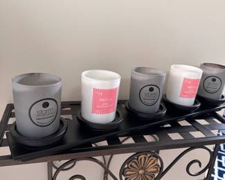 Wooden 6-candle holder 24"L