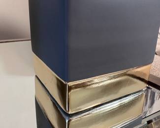 Frosted ceramic square votive holder 4" x 4"