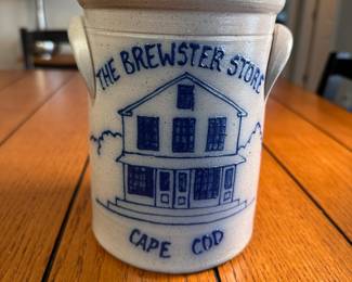 Rockdale 'The Brewster Store Cape Cod' stoneware crock 6"H