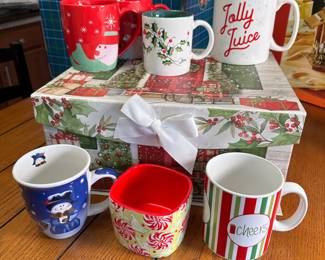 Christmas box of mugs