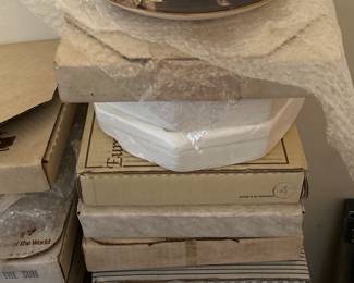 Collector plates- various birds, animals and kids