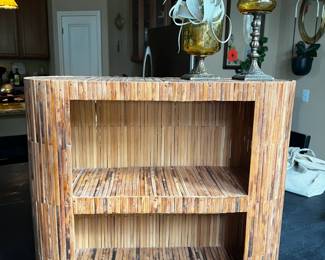 Bamboo shelf, ready to hang! 