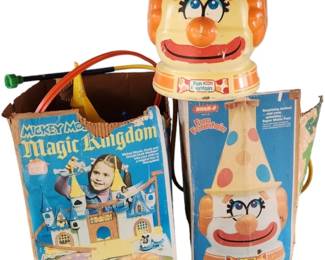 Vintage Sprinkler and Disney Toy