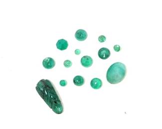 #998 • (14) Loose Emerald Stones, 1g
