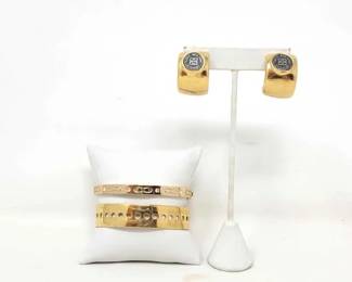 #1006 • Vintage Givenchy Earrings, Coach Bracelet & APC Cuff
