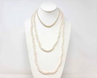 #1016 • (2) Pearl Necklaces
