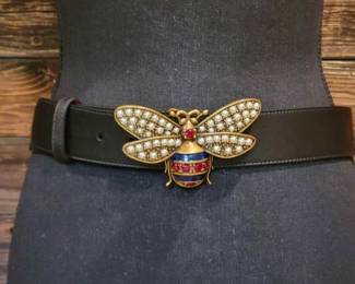 #454 • AUTHENTIC!!! Gucci Queen Margaret Bee Belt
