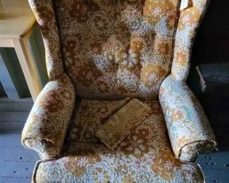 #10002 • Floral Pattern Arm Chair

