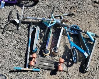 #80216 • (5) Scooters & Penny Board
