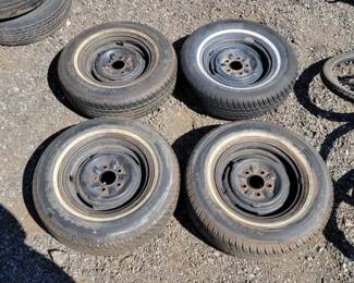 #80312 • (4) Wheels With Hankock Tires
