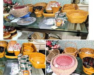 Baskets Longaberger and handmade Indian style