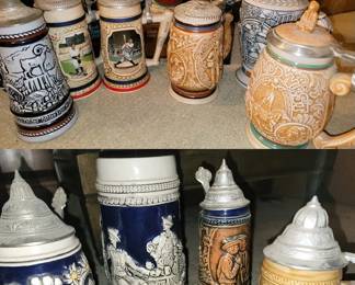 Beer stein collection
