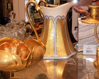 Gilded art deco China tea set