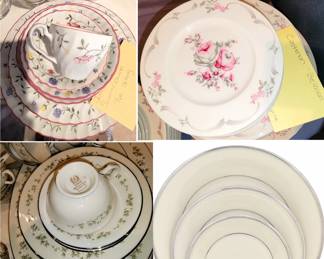 China: Lenox and Lenox Brookdale, Johnson Bros Summer Chintz, Castleton Belrose