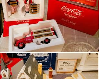 Department 56 Coke Coca-Cola Christmas Village and figurines