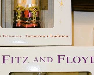 Fitz and Floyd glass ornaments
