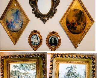 Retro Gilded Victorian style art  and decor