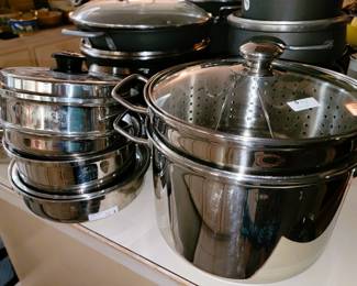 Like new pots, pans and stock pots