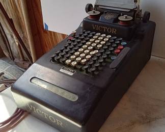 Antique Victor Adding Machine