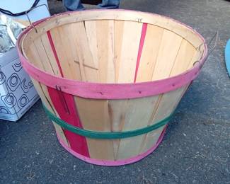 Authentic vintage large apple basket