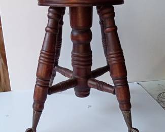 claw marble foot stool