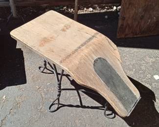 antique wrought iron foot rest shoe stool