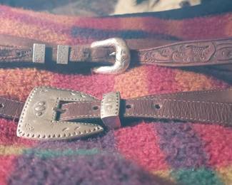Top belt vintage Don ricardo sterling and 10 kt..nit sure on other belt other then I have owned it for over 23 years.