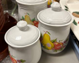 Cute small 3 piece canister set