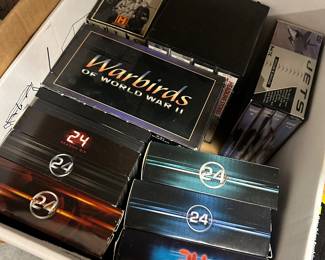 DVDs and VHS, including 24 tv series
