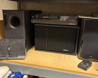 Bose speaker set, Panasonic VHS