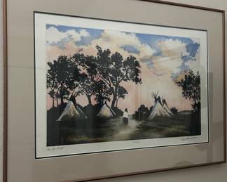 Jo Thompson limited edition etching signed and numbered ‘On the Path’