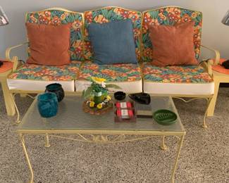 Manufactured by Lynn Shaw Outdoor Furniture, however, this set has only been used inside and is in great condition.