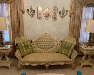 Complete living and dining set in immaculate condition from Pelham, Shell & Leckie, Montgomery, Ala.